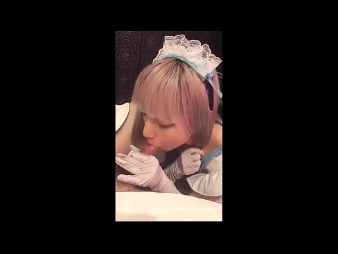 ❤️ Japanese Idol [mayuka], Franse diensmeisie kostuum, deel 1, blowjob en ruk af met lotion ️❌ Pornovideo by ons